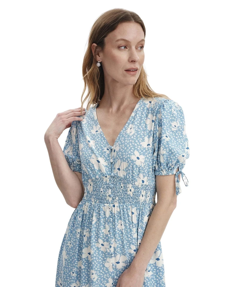 Finery London Women's Margot Button Through Midi Dress