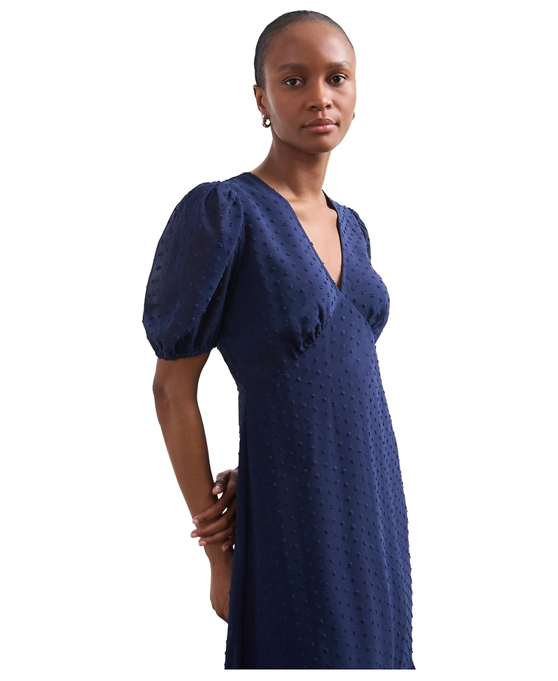 Finery London Women's Loretta V-Neck Georgette Midi Dress