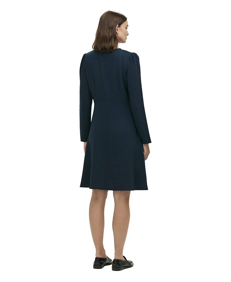 Finery London Women's Shauna Crepe Long Sleeve Short Dress