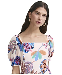 Finery London Women's Daisy Square Neck Midi Dress