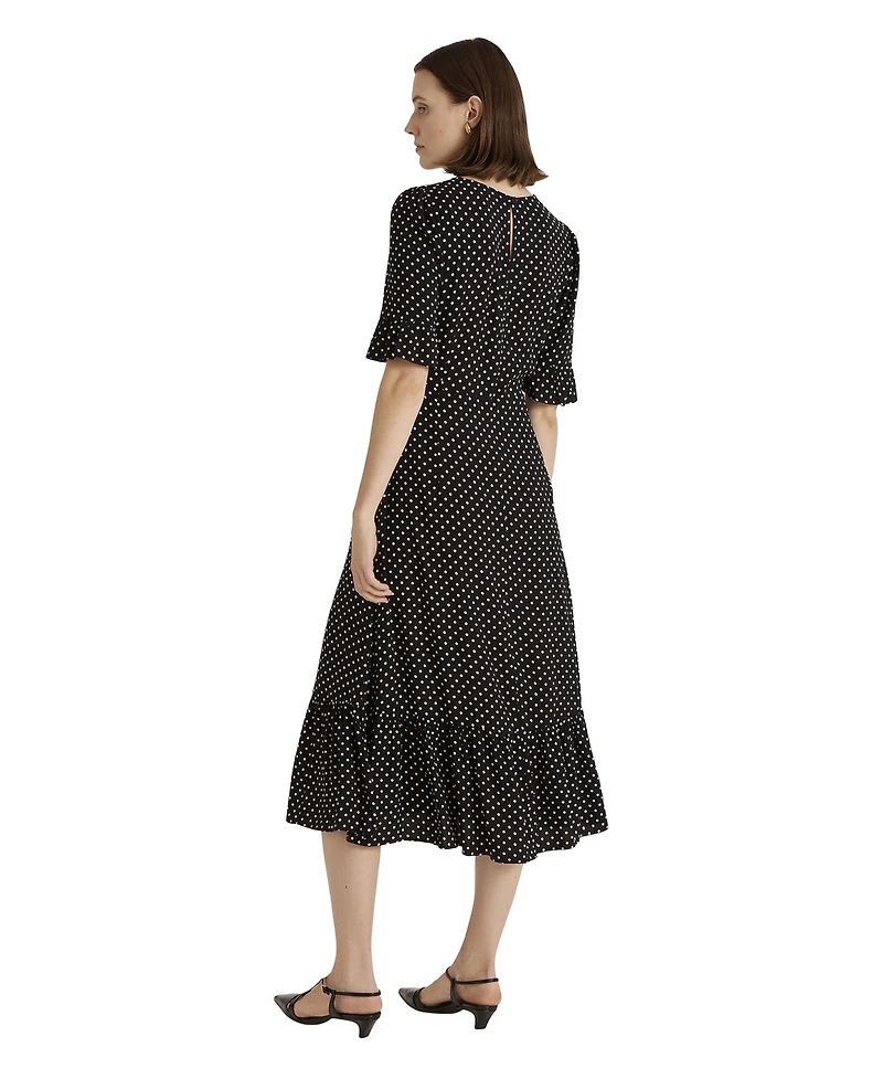 Finery London Women's Sylvie Polka Dot Midi Dress