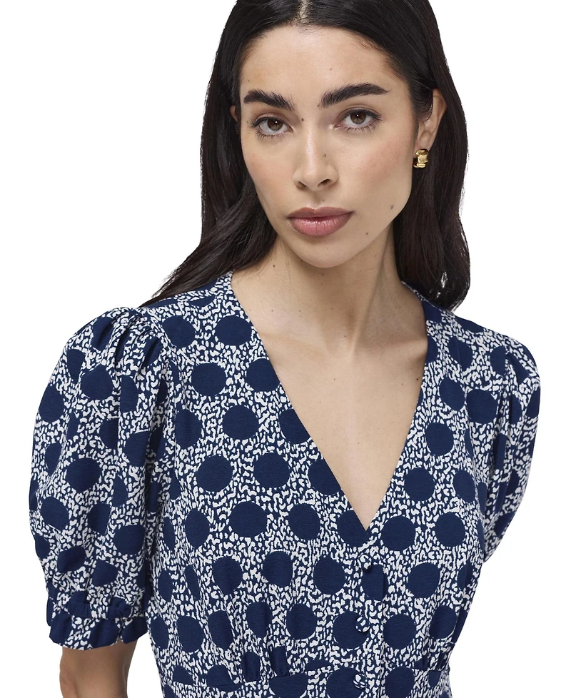 Finery London Women's Samantha Button Through Midi Dress