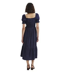 Finery London Women's Dawn Short Sleeve Square Neck Midi Dress