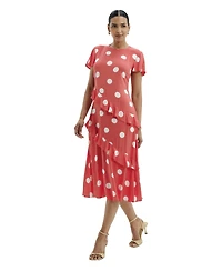 Finery London Women's Sierra Asymmetric Ruffle Dress
