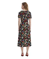 Finery London Women's Jada Puff Sleeve Midi Dress