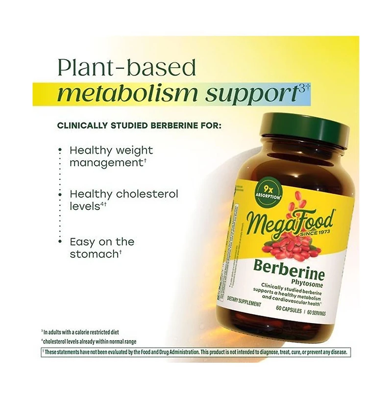 MegaFood Berberine Phytosome ,60 Capsules