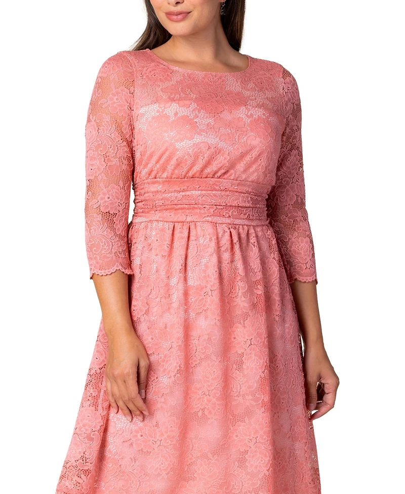 Kiyonna Women's Luna Lace Cocktail Midi Dress