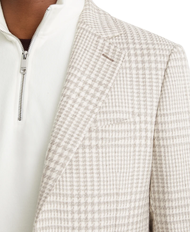 Reiss Men's Bardo Cotton-Wool Blend Classic-Fit Check Blazer
