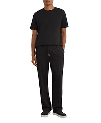 Reiss Men's Barton Crewneck Sueded Interlock Jersey Modern-Fit T-Shirt
