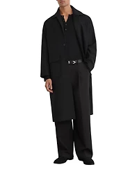 Reiss Men's Clyde Wool-Blend Twill Single-Breasted Overcoat