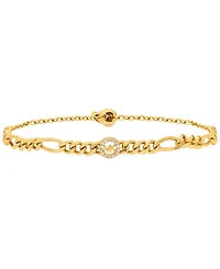 Michael Michael Kors Logo Figaro Chain Bracelet