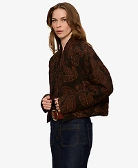 Sanctuary Women's Empress Quilted-Paisley Bomber