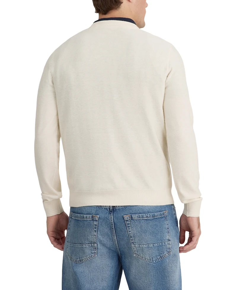 Nautica Men's Classic-Fit Textured Crewneck Sweater