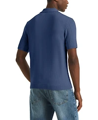 Nautica Men's Textured Short-Sleeve Polo Shirt