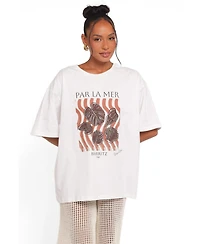 Petal and Pup Women's Par La Mer Oversized-Graphic Tee