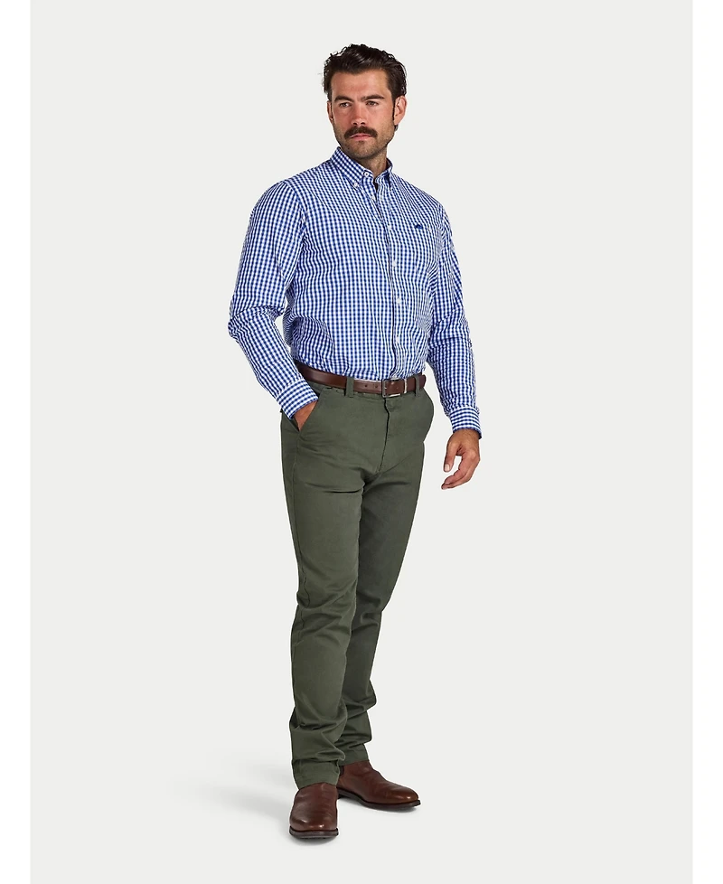 Raging Bull Men's Classic Long Sleeve Gingham Shirt
