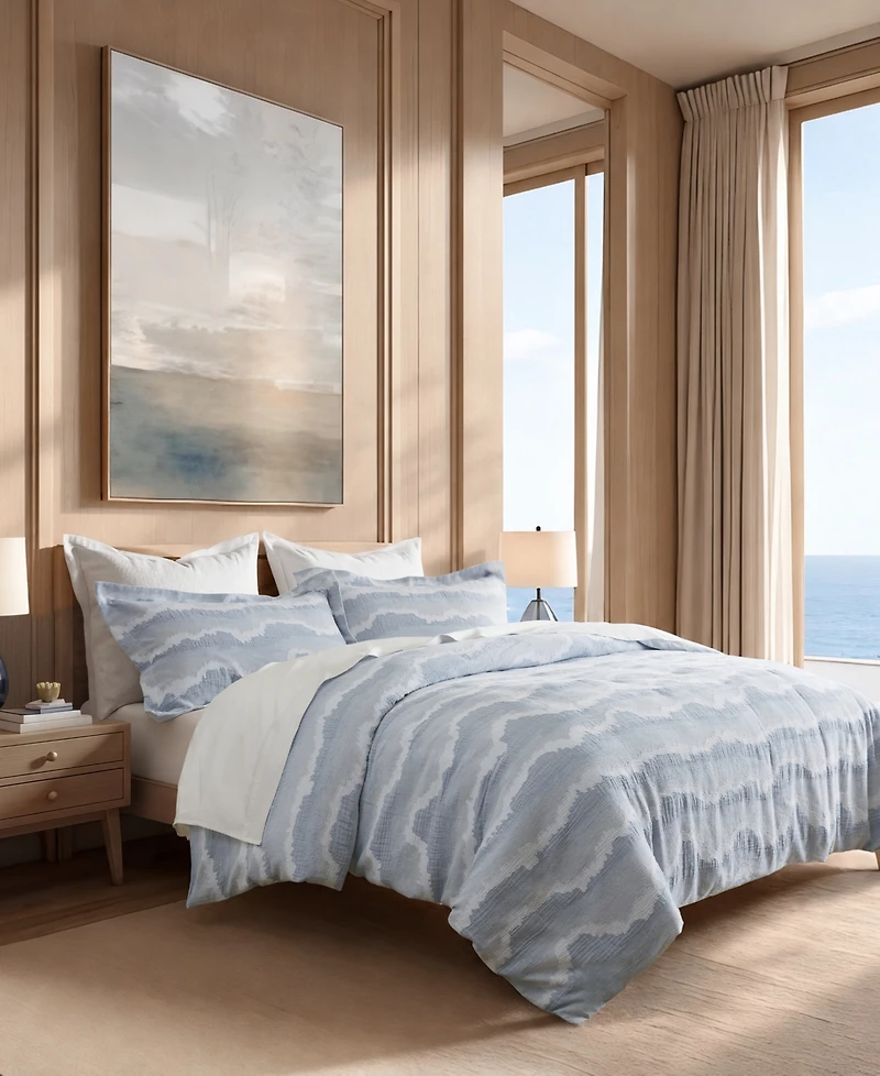 Harbor House Ocean Wave Cotton 3-Piece Duvet Cover Set