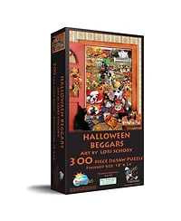 SunsOut Halloween Beggars 300-Piece Jigsaw Puzzle, Ages 15+