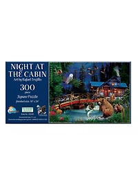SunsOut Night at the Cabin 300 Piece Jigsaw Puzzle, Ages 15+