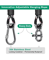 Piscifun Heavy Duty Tree Swing Straps Kit 1000 Lbs Weight Capacity Adjustable Outdoor Hanging Set
