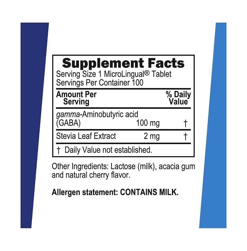 Superior Source Gaba 100 Milligram 100 Sublingual Dissolving Tablets