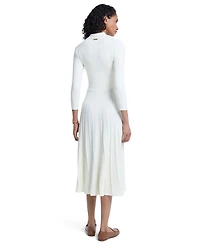 Michael Kors Women's Midi Stretch-Knit Polo Dress