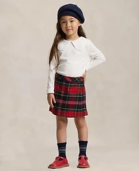 Polo Ralph Lauren Girls' 2T-6X Ruffled Jersey T-Shirt