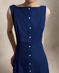 Polo Ralph Lauren Women's Fit-and-Flare Boat Neck Midi Dress