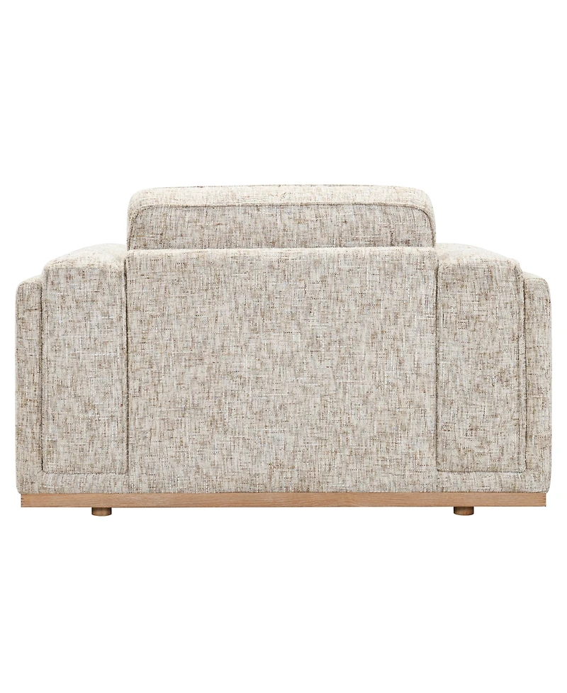 Baymont 53" Top-Grain Leather Pad-Arm Large Chair