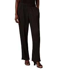 Calvin Klein Women's Pull-On Straight-Leg Plisse Pleat Pants