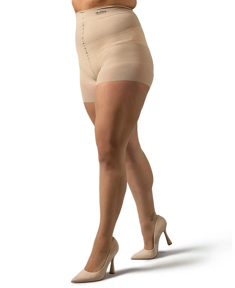 MeMoi Plus Curvy Ultra Sheer Control Top Pantyhose