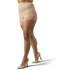 MeMoi Plus Curvy Ultra Sheer Control Top Pantyhose