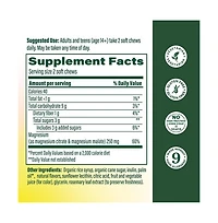 MegaFood Relax and Calm Magnesium Supplement with Magnesium Citrate and Malate, 30 Grape Soft Chews