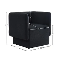 Meridian Furniture Vera Boucle Fabric Accent Chair
