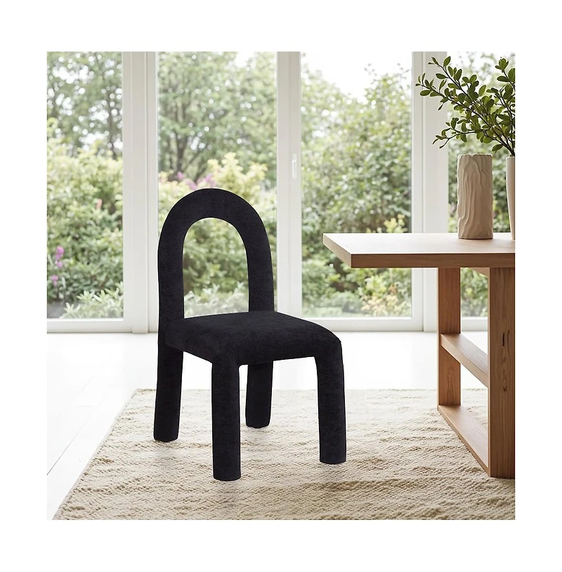 Meridian Furniture Amari Chenille Fabric Dining Chair, Set of 2
