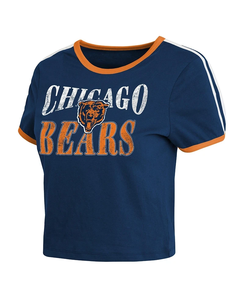 Wear by Erin Andrews Women's Chicago Bears Short-Sleeve Cropped T-Shirt