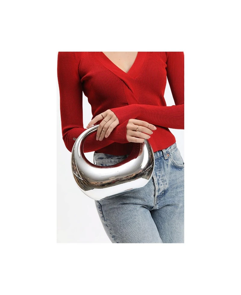 Eloquii Women's Plus Bess Structured Evening Bag