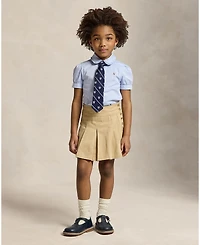 Polo Ralph Lauren Little Girls Short Sleeve Solid Oxford Top