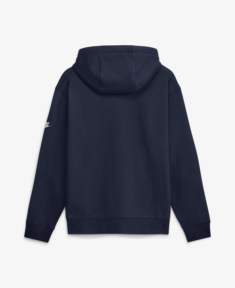 Nike Men's New York Giants Short Pass Rewind Club Fleece Hoodie
