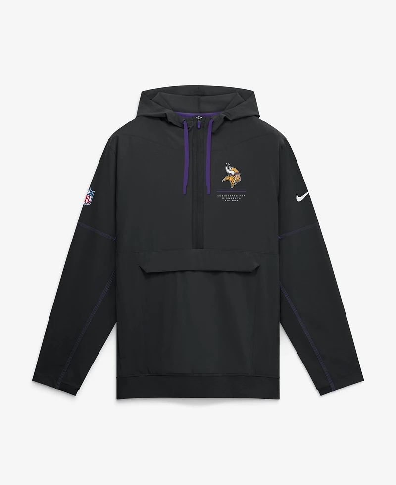 Nike Men's Minnesota Vikings Sideline Logo Glory Half-Zip Anorak