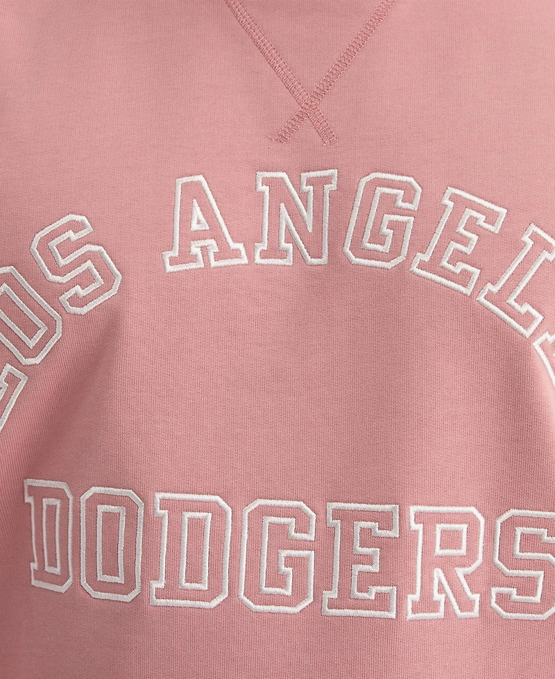 Fanatics Men's Los Angeles Dodgers Iconic Terry Relaxed-Fit Crewneck Long-Sleeve Sweatshirt
