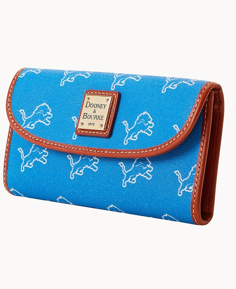 Dooney & Bourke Women's Detroit Lions Team Color Continental Clutch