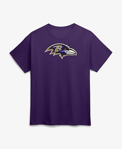 Logo Athletic Men's Baltimore Ravens Primary Logo T-Shirt, Classic Fit