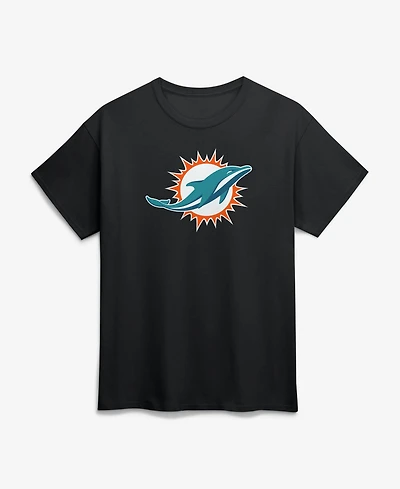 Logo Athletic Men's Miami Dolphins Short-Sleeve Crewneck T-Shirt