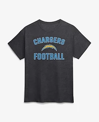 Logo Athletic Men's Los Angeles Chargers Arch Victory Classic-Fit Crewneck Cotton T-Shirt