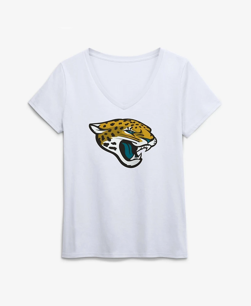 Logo Athletic Women's Jacksonville Jaguars V-Neck Short-Sleeve T-Shirt