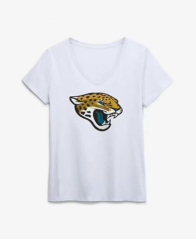 Logo Athletic Women's Jacksonville Jaguars V-Neck Short-Sleeve T-Shirt
