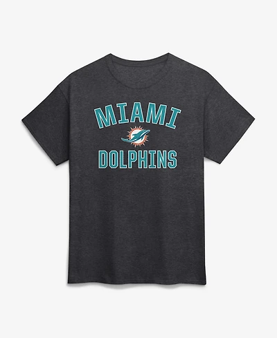 Logo Athletic Men's Miami Dolphins Classic-Fit Crewneck T-Shirt
