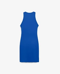 Fanatics Women's Detroit Lions Push Beyond Ribbed Slim-Fit Crewneck Sleeveless Dress