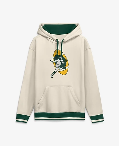 Fanatics Men's Green Bay Packers Heritage First Vintage Heavyweight Cotton-Blend Hoodie
